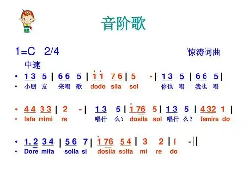 所有分类 小学教育 其它课程 《第四课:do re mi》课件ppt 音阶歌 1=c