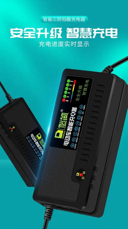 电动车充电器48v电瓶车60v20ah爱玛雅迪三轮车72伏32ah大功率通用安全