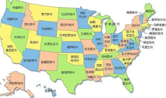 美国州界与我国省界有很大不同,历史长短一目了然_英国王室