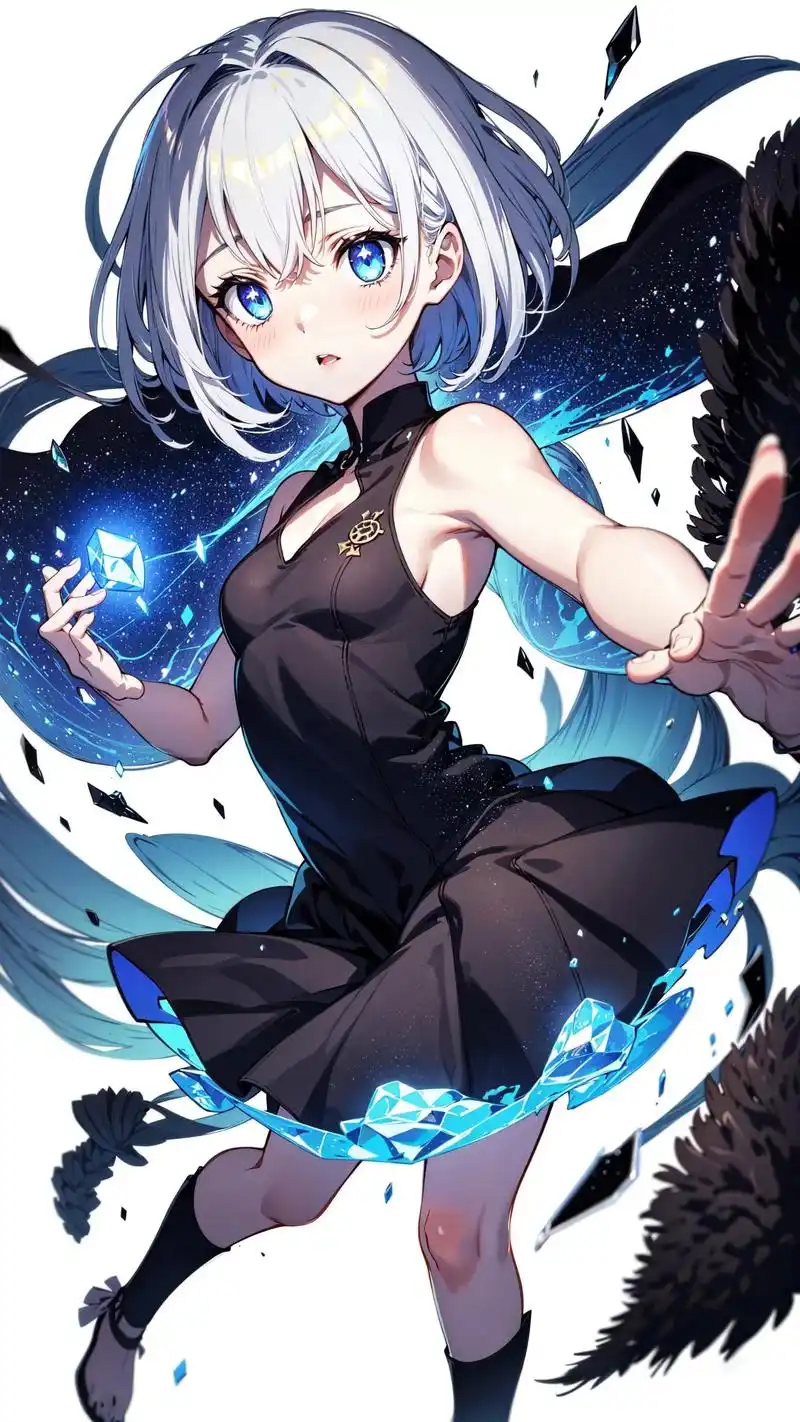 二次元 #图文伙伴计划 #壁纸分享 #ai绘画  冰系魔法 - 抖音