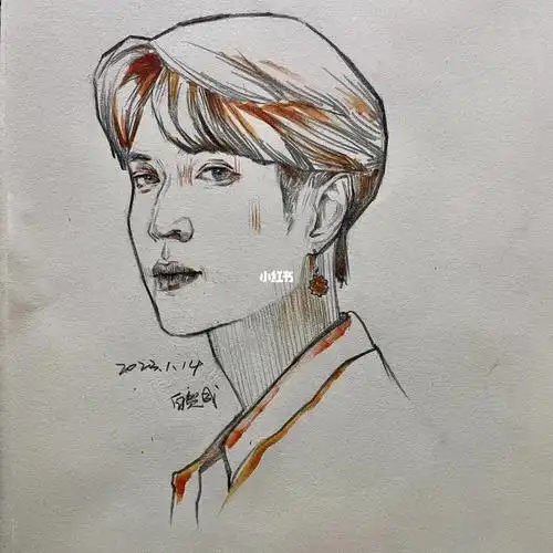 头像手绘张艺兴
