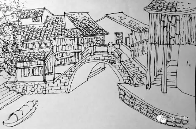 【线描】江南水乡,别样风情