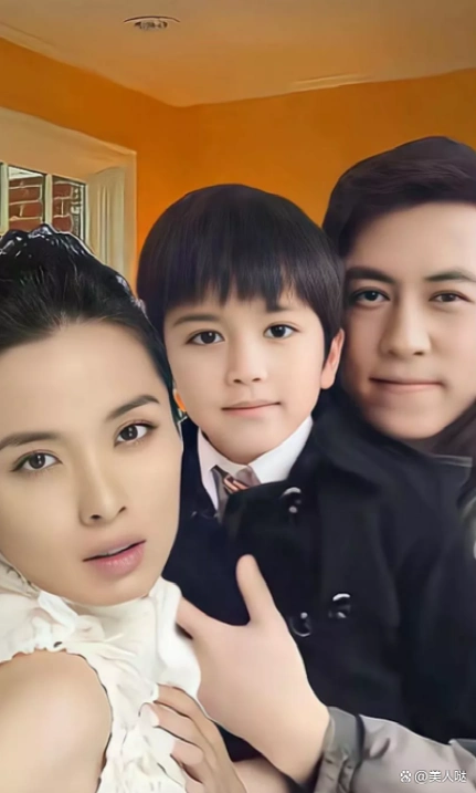 靳东太幸福了,二婚老婆长相清秀太有气质,儿子颜值超高似混血
