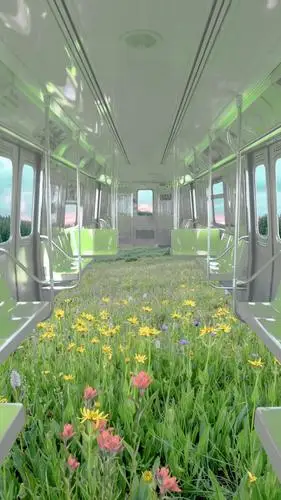 地铁清新唯美风景摄影