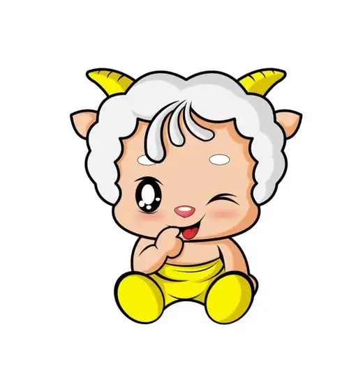 【psd】绵羊宝宝卡通形象psd分层源文件下载
