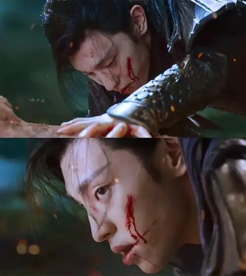 10位古装美男战损妆肖战陈情令满脸瘀青一样帅成毅琉璃吐血是家常便饭