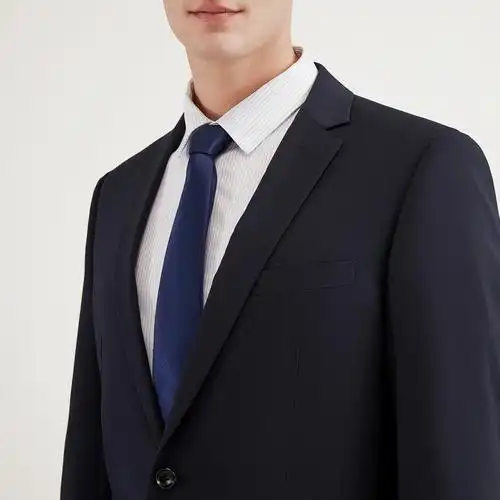 柒牌男装西服男21春季纯色平驳领男士上班商务正装单西120jc70340