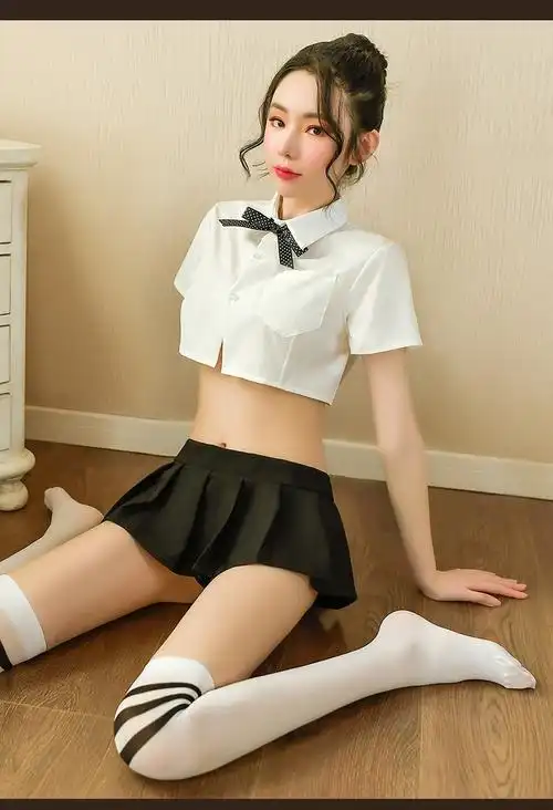 裙百褶裙衬衫格裙格子不良水手服小短裙子超短裙9934蓝蓬蓬裙内内衤末