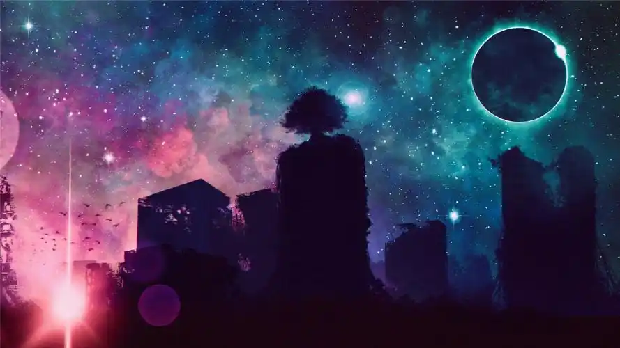 日系治愈系梦幻插画高清桌面壁纸