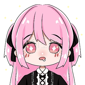 女生喜欢流口水详情图怪兽原创元素卡通表情包单马尾女孩喜欢流