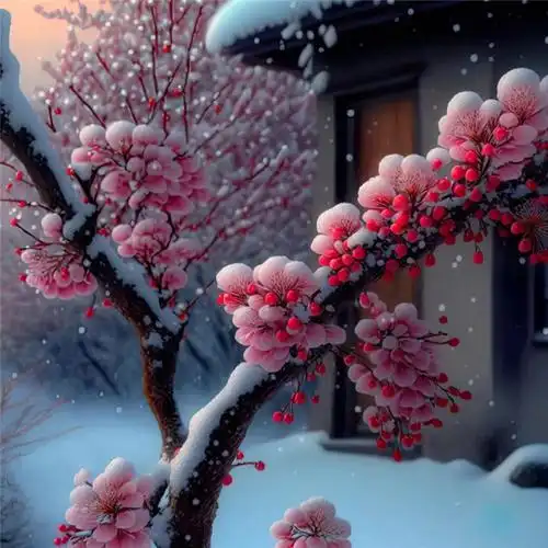 傲雪寒梅头像高清图片 唯美适合做微信头像的梅花_微信头像_头像屋