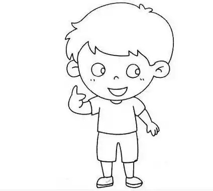 小男孩简笔画 小男孩简笔画图片大全可爱 帅气