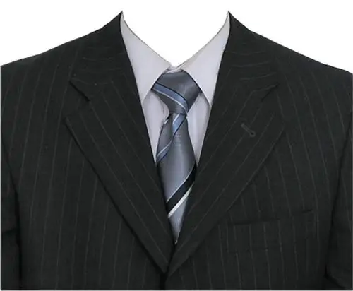 我们可以帮他换个正式一点的服装,在网上找了西装素材