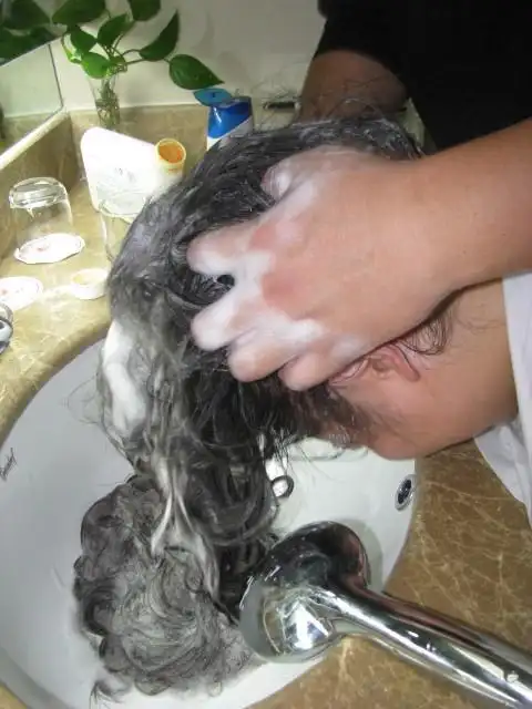 湖南妹洗长发(7)