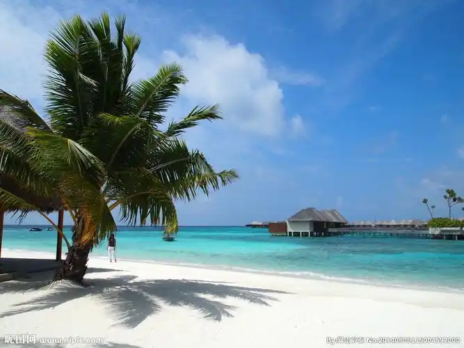 马尔代夫沙滩图片