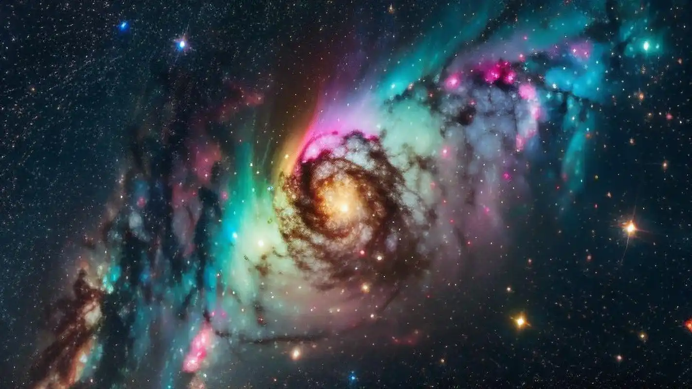 蓝紫色星空背景图7890