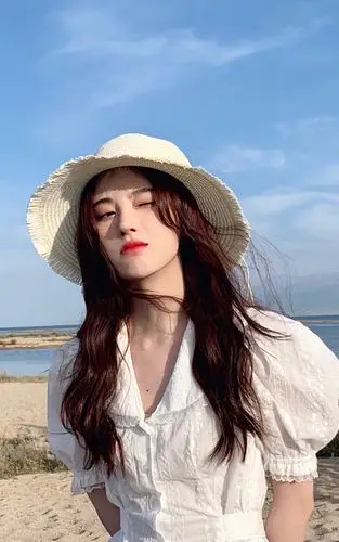 鞠婧祎海边仙气高清手机壁纸