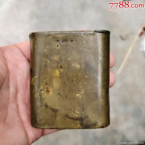 自制黄铜老烟盒