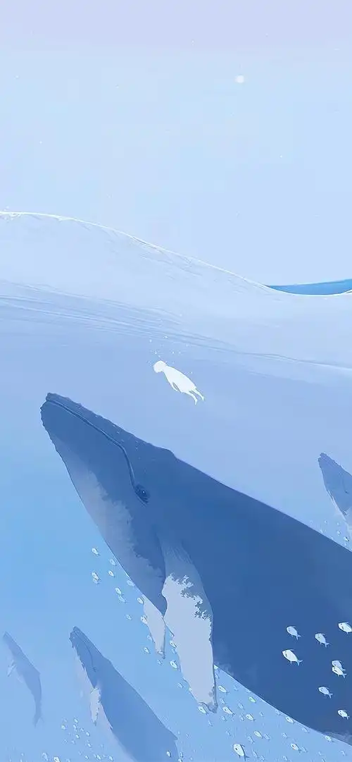 简约蓝色唯美壁纸