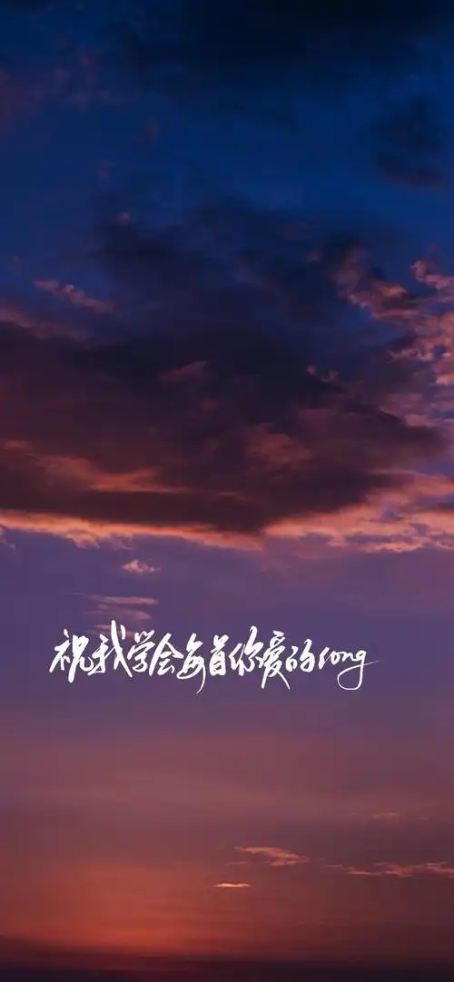 祝我学会每首你爱的song-文字壁纸 - 壁纸之家