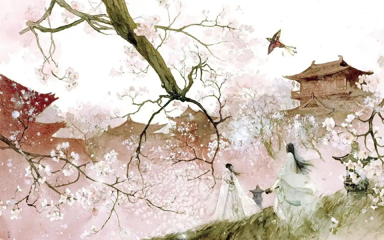 唯美动漫古风美男桌面壁纸高清大图预览1920x1200_卡通动漫下载_美桌