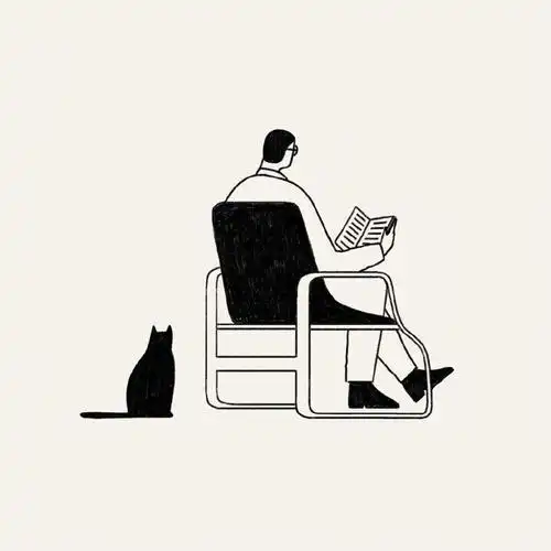 日常版黑白简约插画画师ins.abbey_lossing - 堆糖,美图壁纸兴趣社区