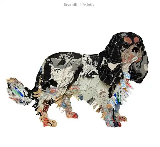 小狗拼贴画