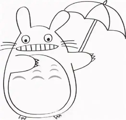 龙猫简笔画 龙猫简笔画图片