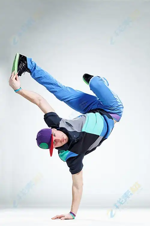 嘻哈舞蹈地板动作高清图片下载