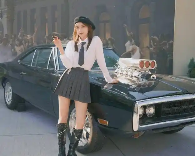 程潇打卡环球影城,拿小黄人雪糕拍游客照,饮料吸管上面蹭得都是口红