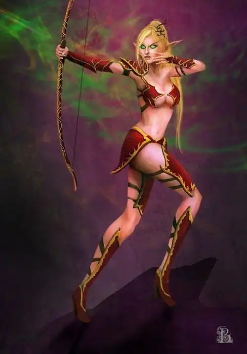 资深wow玩家必备收藏 26张绝美血精灵同人原画