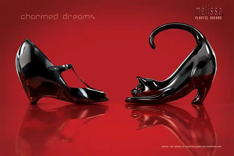 巴西塑料鞋制造商melissa梅利莎女鞋宣传广告-塑料的梦想3_创意广告