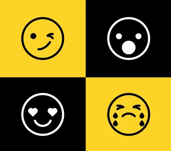 常用各种情绪表情矢量图标 free emoticon icons – vector