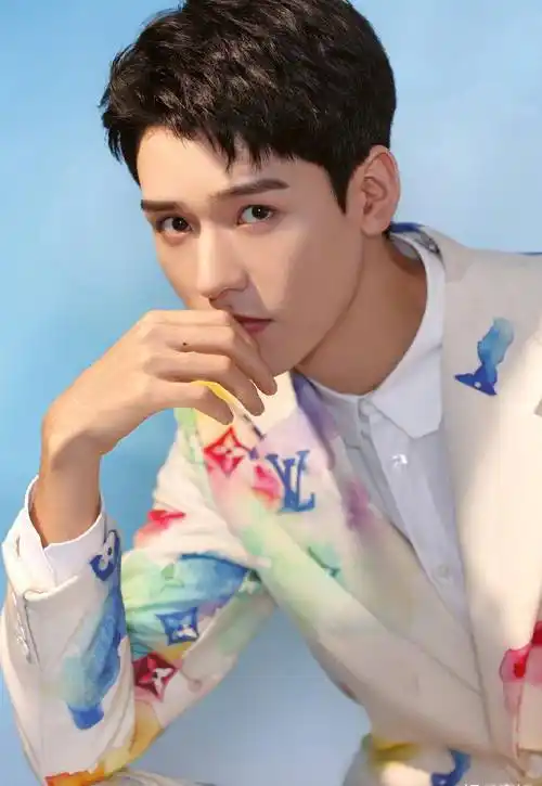 龚俊出席时尚芭莎年度派对,水墨印花套装,明媚清新,又俊又贵_少年