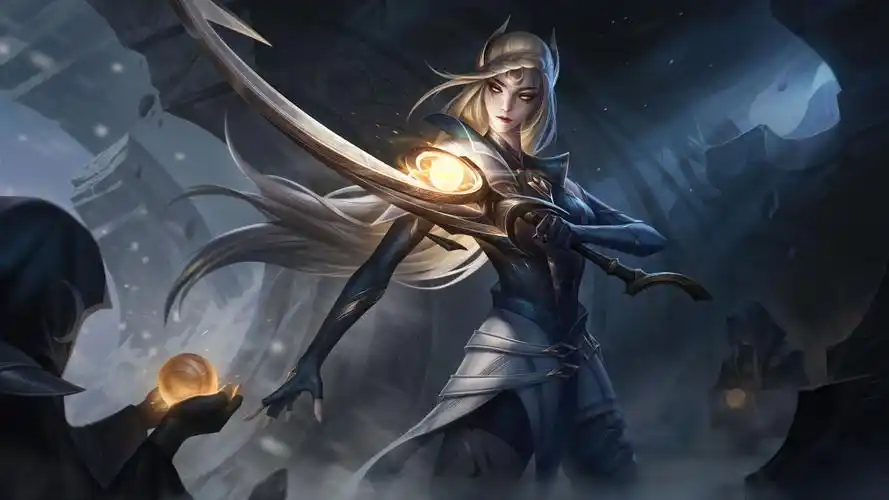 lol英雄联盟皎月女神光明哨兵同人黛安娜原画4k壁纸