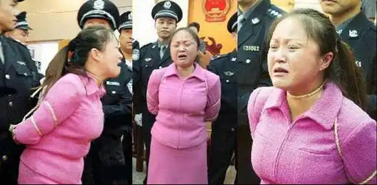 女死刑犯6月25日清晨6点,武汉市第一看守所内,女警和普通女犯正帮毒贩