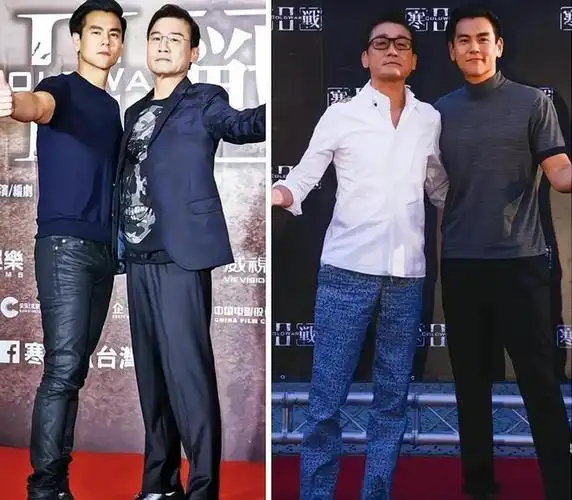 看以上三帅站一起同框合影,站最左边的彭于晏身高182和站最右边的