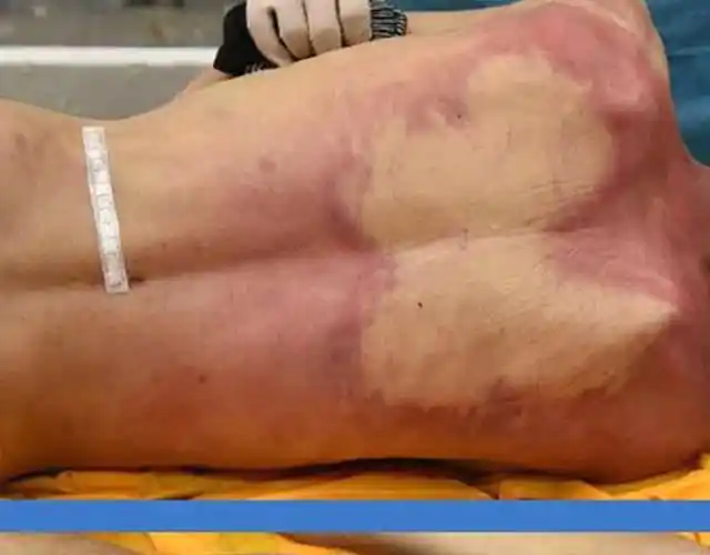 四川警方公布学生坠亡现场图