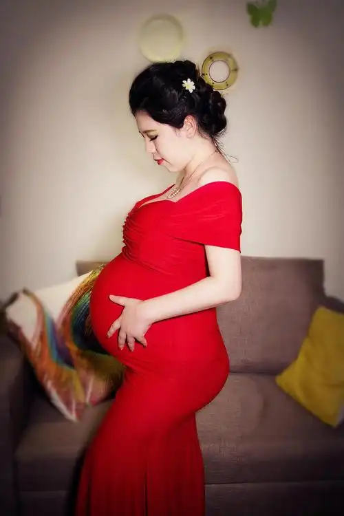 孕妈自己拍孕照