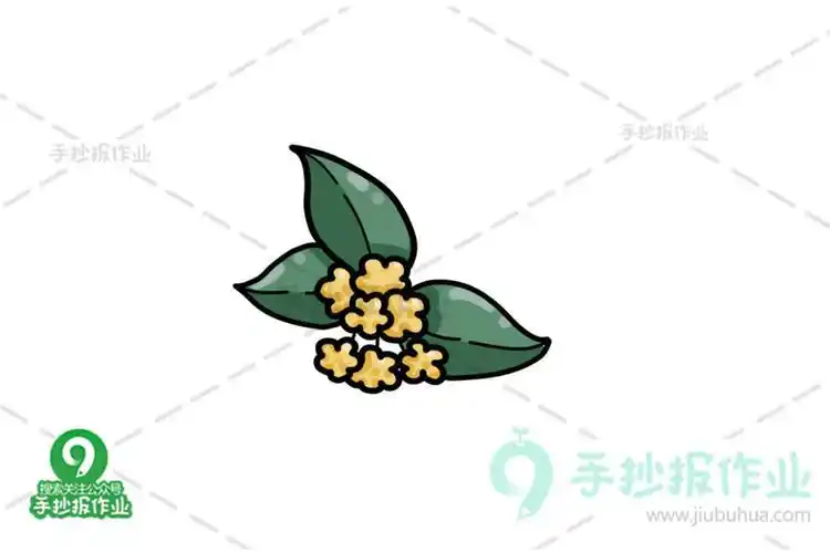 简笔画怎么画简笔画教程绘画吧-画画桂花树简笔画儿童画简单又好看