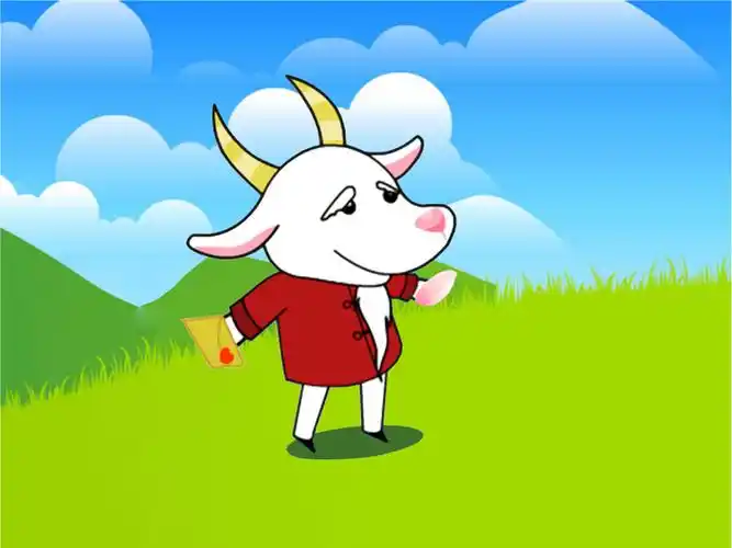 老山羊收到了信,他说:"啊,这是一张多么美的书签啊!