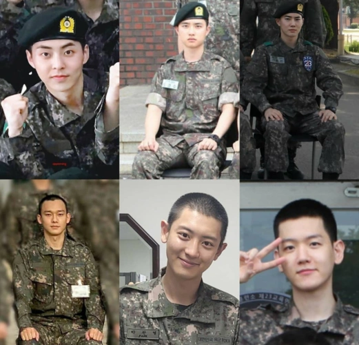 exo边伯贤军队训练照公开 白嫩逆龄似高中生