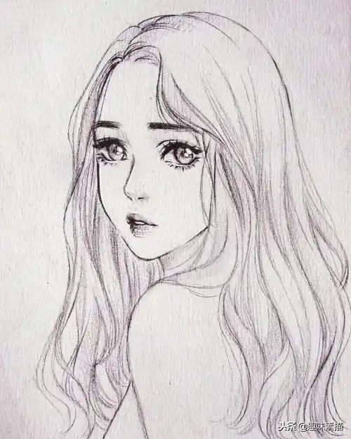 一波素描动漫美女又强势来袭,吹爆!打call