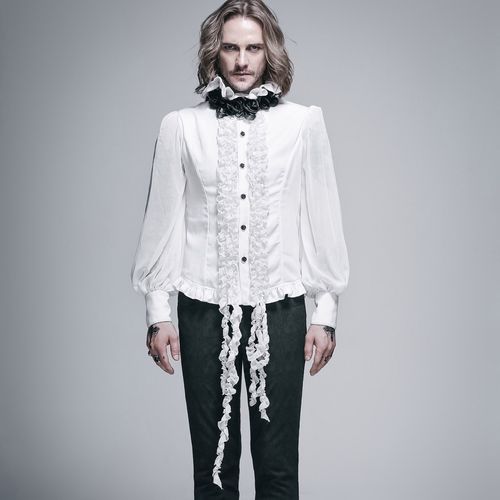 钢铁老爷中世纪英伦爵绅绅士男装修身复古古风爵士衬衫