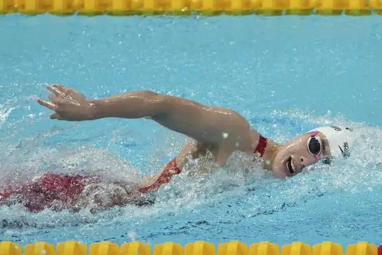 游泳——女子4x100米自由泳接力预赛赛况