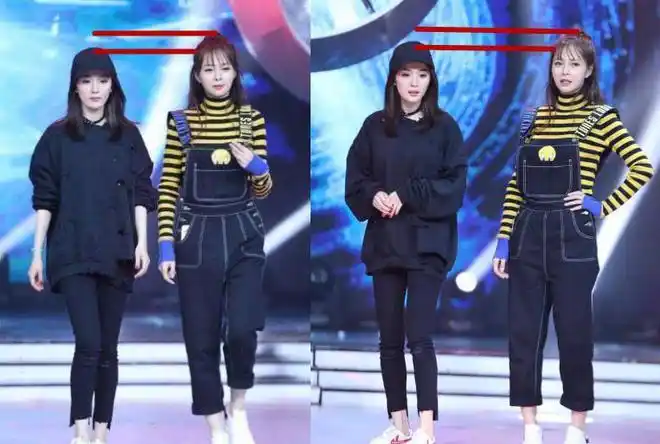 杨幂168沈梦辰169同框后看到身高差谁谎报了