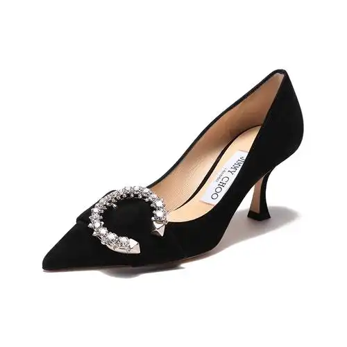 周仰杰jimmychoo女士绒面革尖头高跟鞋皮鞋melva70ucb231视频