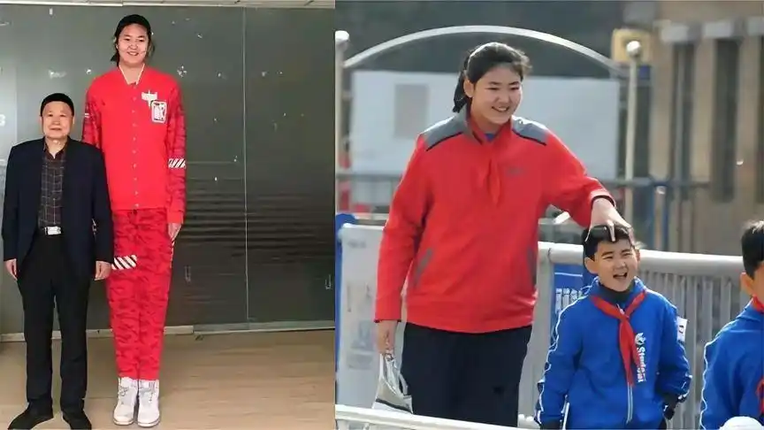 山东"女姚明"张子宇:15岁身高已达2米27,打球就像大人打小孩-体育视频