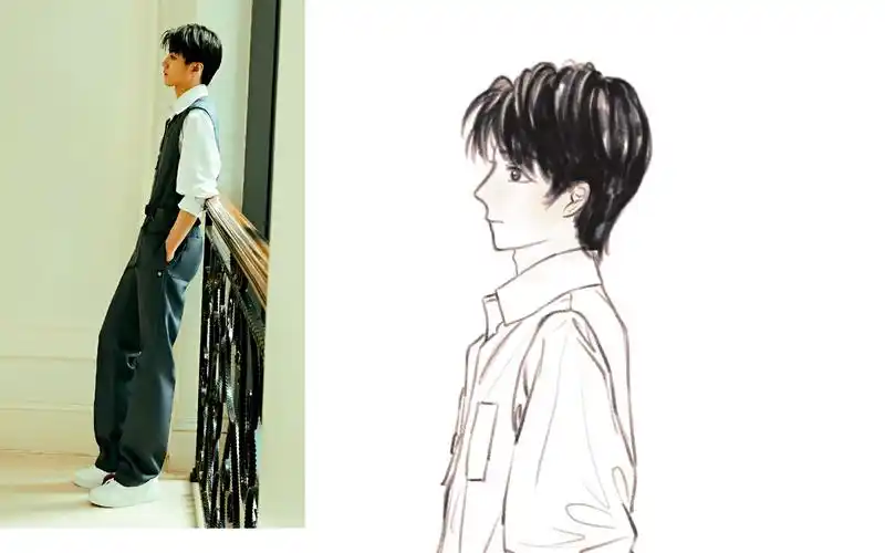 速写训练day65,画了王俊凯帅哥