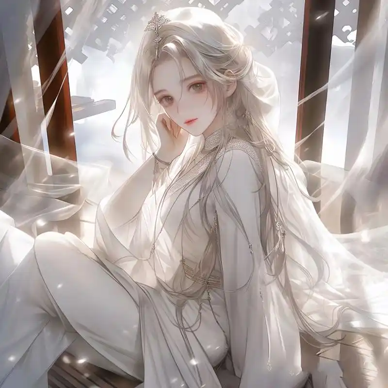 白色系,好仙呀,大爱!▏古风女生头像